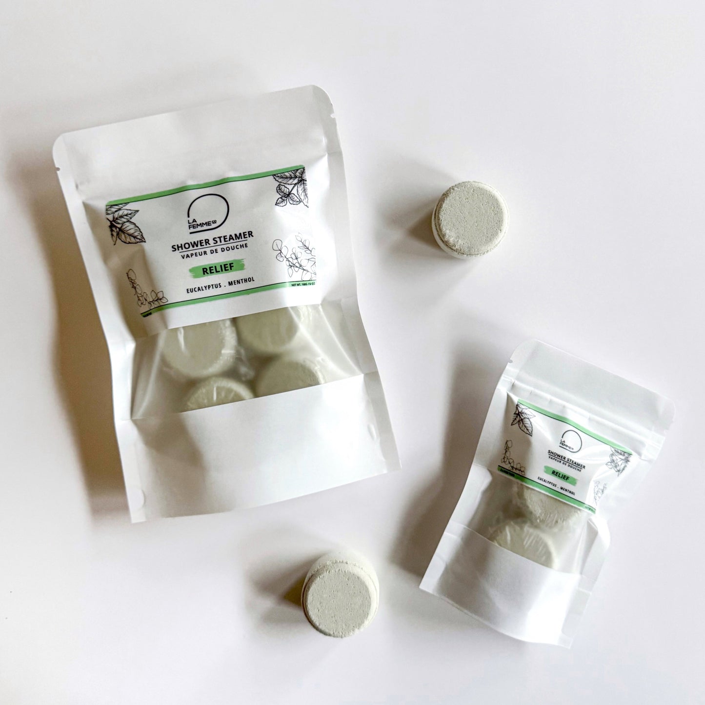 menthol eucalyptus shower steamer packs