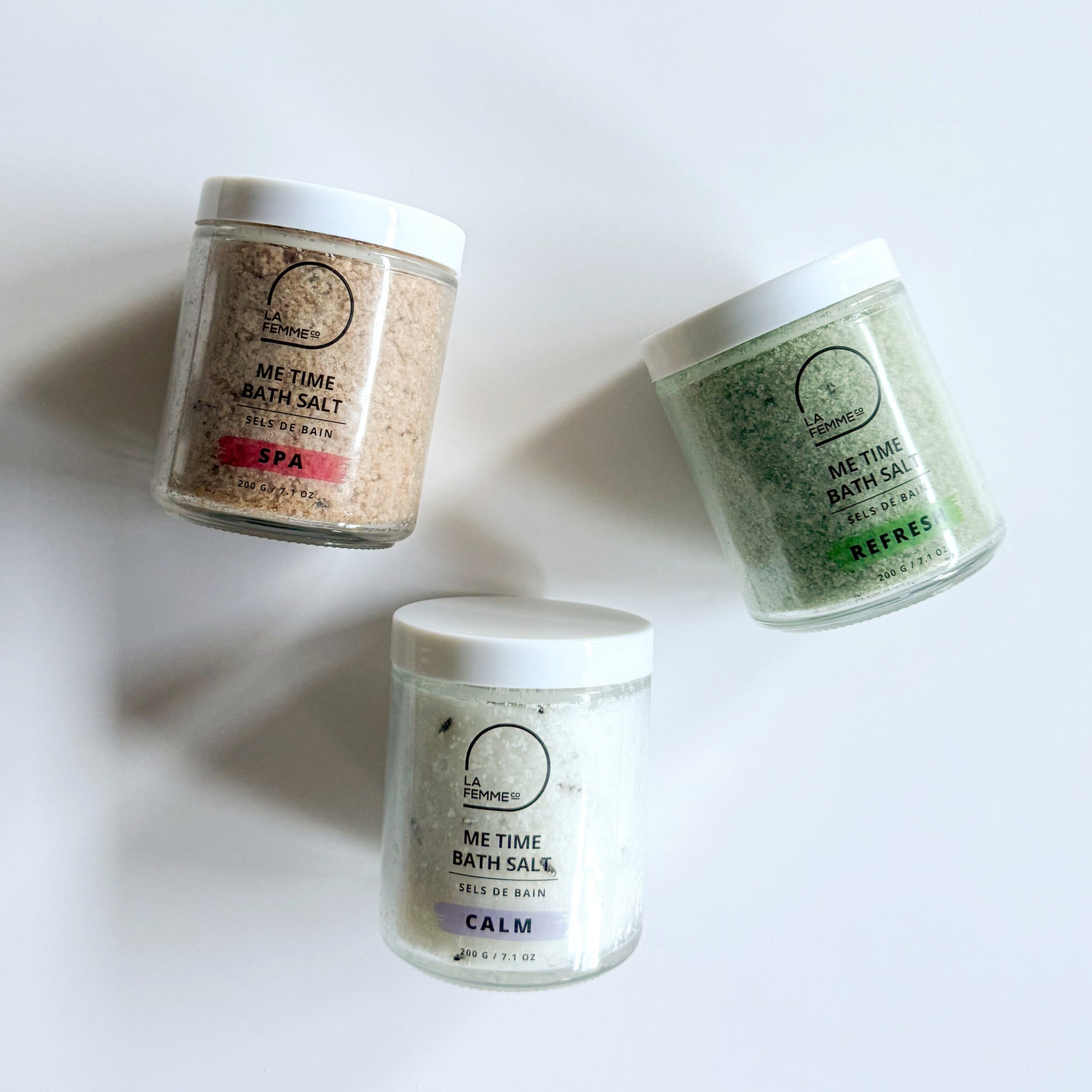 natural bath salts floral rose tea tree and lavender