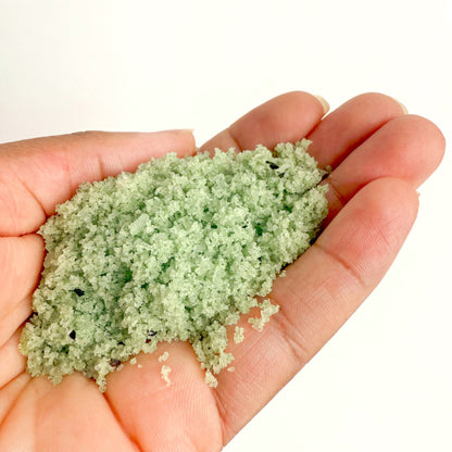 Relief bath salt in hand