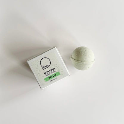 single relief tea tree natural bath bomb