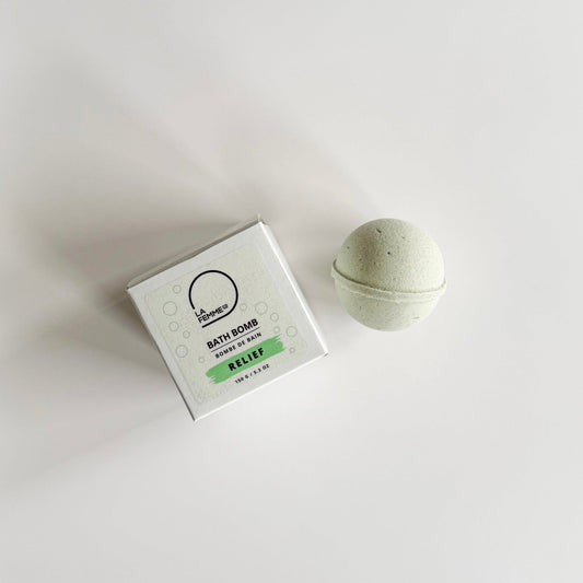 single relief tea tree natural bath bomb